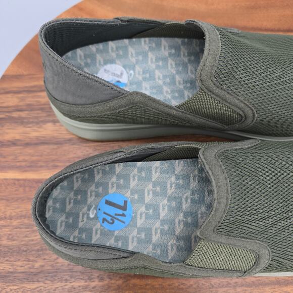 OluKai Shoes Women's 7.5 Green Ki'ihele Slip On Low Top Casual Comfort Sneakers - Picture 6 of 8